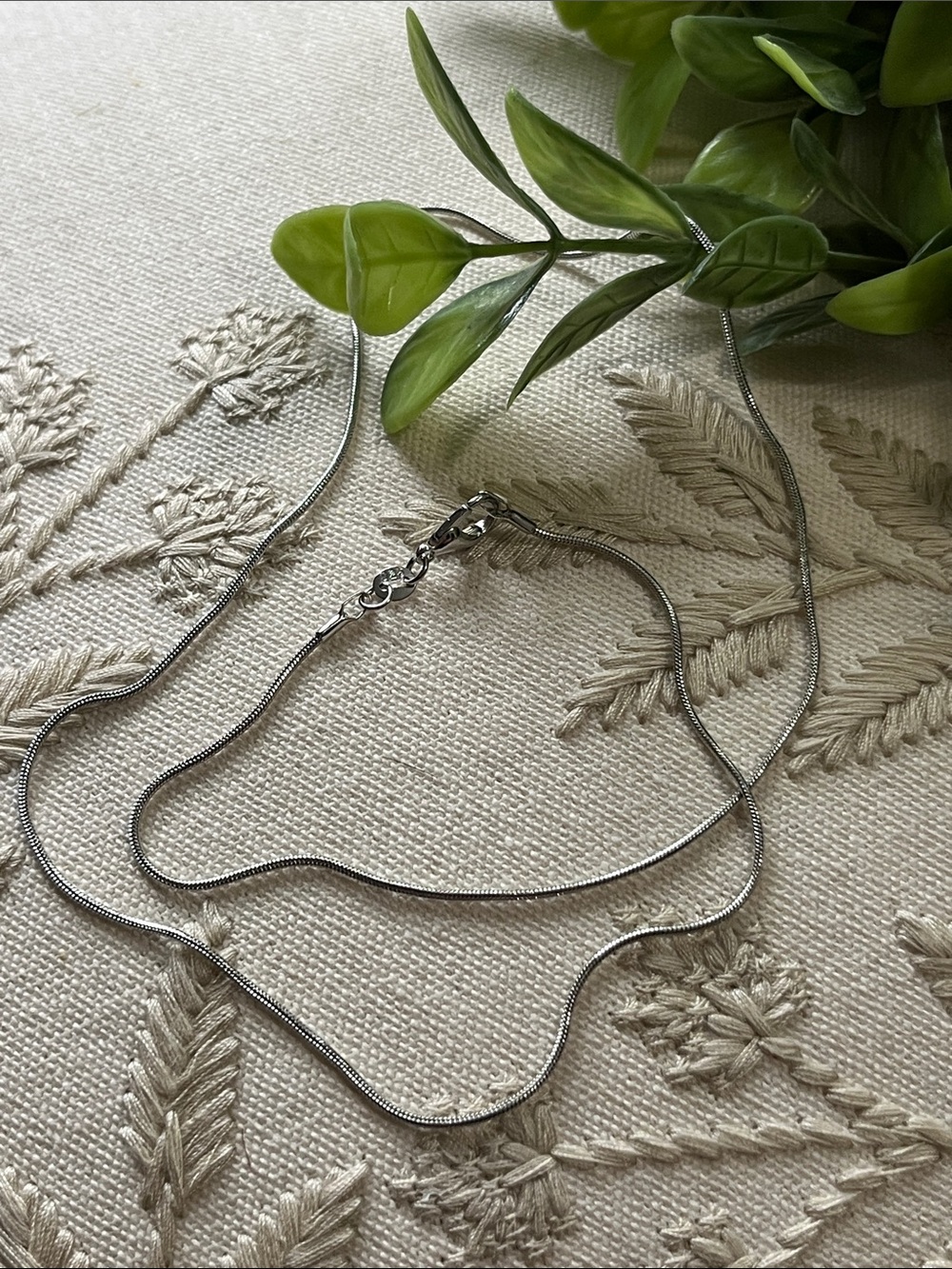 Sterling Snake Chain 20” Necklace 
 New with Tags 925 Silver Jewelry